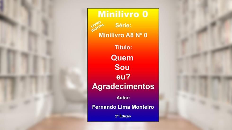 Agradecimentos (Minilivro A8 0), do autor Fernando Lima Monteiro