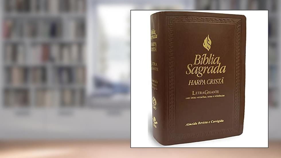 Biblia Grande Harpa Lt Gig Lt Verm Marrom, do autor Varios Autores