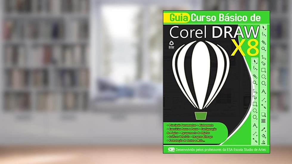 Guia Curso Básico de CorelDraw X8, do autor On Line Editora