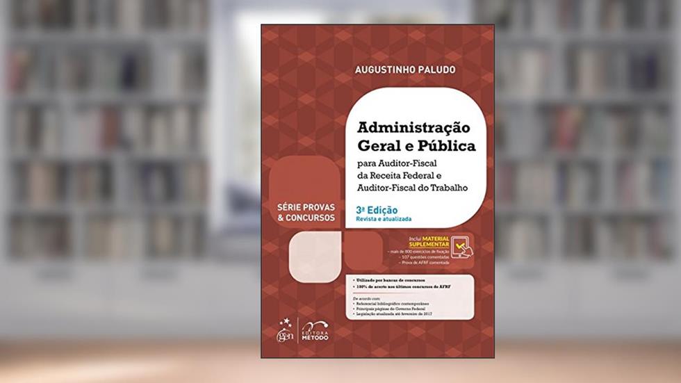 Série Provas & Concursos - Administração Geral e Pública - Afrf e Aft, do autor Augustinho Vicente Paludo