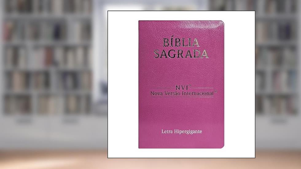 Bíblia nvi lt hipergigante capa luxo coverbook rosa, do autor CPP Editora