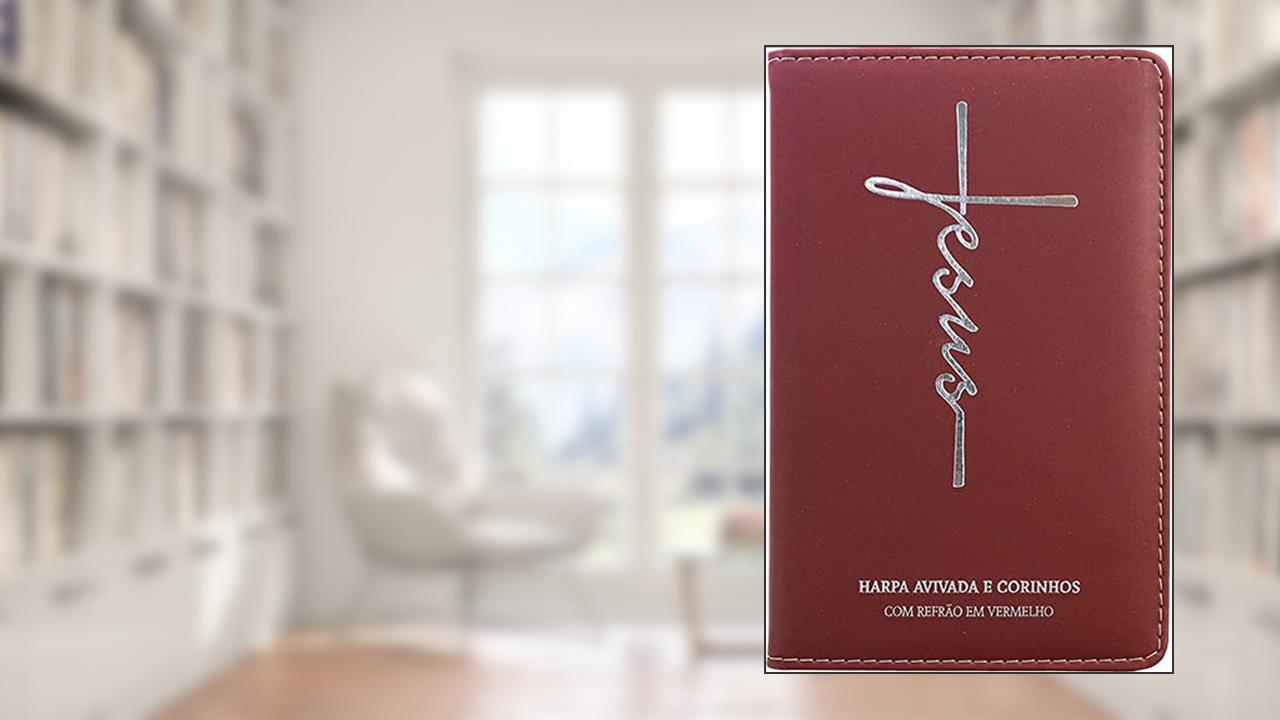 Harpa Avivada e Corinhos com Refrão em Vermelho - Letra Hipergigante - Jesus Luxo (Bordo), do autor Cpp