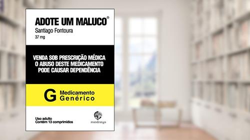 Capa de Adote um maluco, do autor Santiago Fontoura