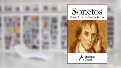 Capa de Sonetos, do autor Manuel Maria Barbosa du Bocage