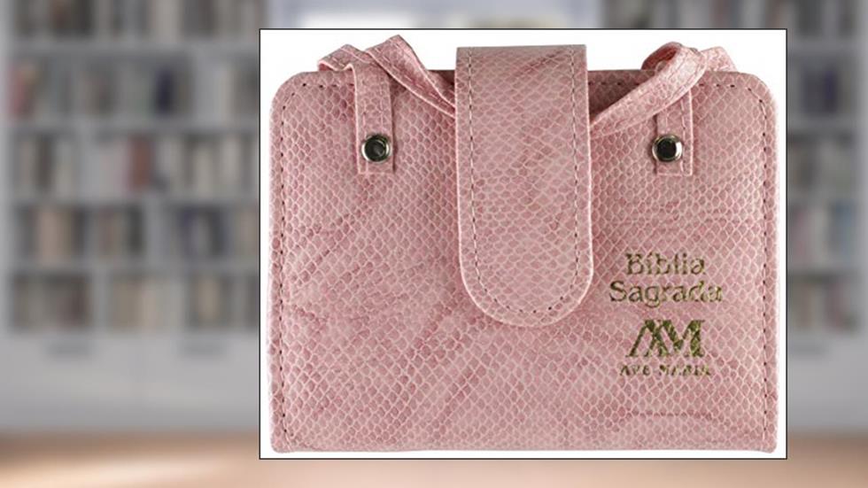 Bíblia com Alça - Bolso - Rosa, do autor Editora Ave-Maria