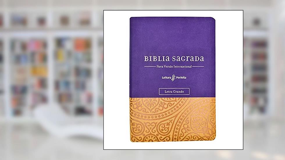 Bíblia NVI, Couro Soft, Roxo e Amarelo, Letra Grande, Com Espaço para Anotações, Leitura Perfeita, do autor Thomas Nelson Brasil