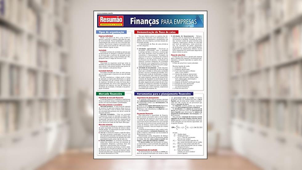 Finanças Para Empresas, do autor Ramford Knight Joel M. Di Cicco