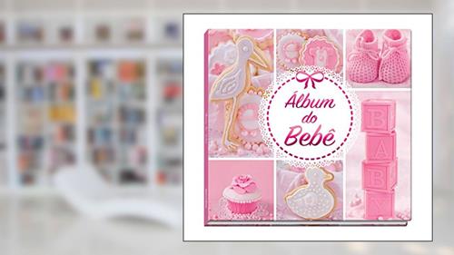 Capa de Álbum do Bebê: Rosa, do autor Souslik B. Schmidt