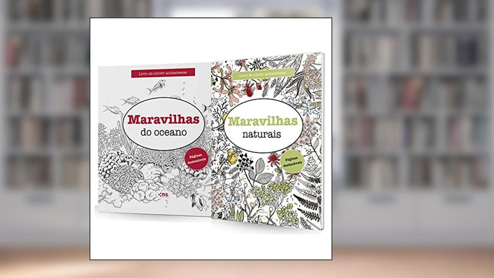 Kit 2 livros de colorir - Maravilhas Naturais e Maravilhas do Oceano, do autor Grupo Novo Século