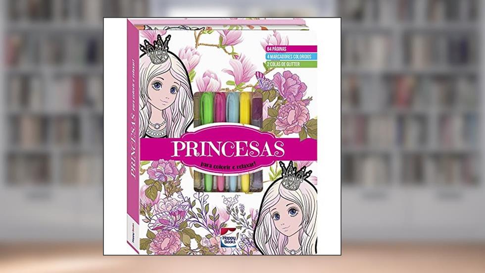 Meu Superlivro Brilhante de Arteterapia! Princesas, do autor BRIJBASI ART PRESS