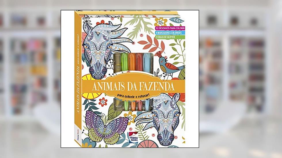 Meu Superlivro Brilhante de Arteterapia! Animais da Fazenda, do autor BRIJBASI ART PRESS