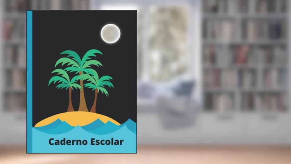 Caderno Escolar Ilha: Magnífico Caderno A4 | Interior com Linhas Azuis, Especial para Disléxicos (Dyslexic Friendly) | Ideal para 2º e 3º Ciclos (Portuguese Edition), do autor Prof Rosário Ova