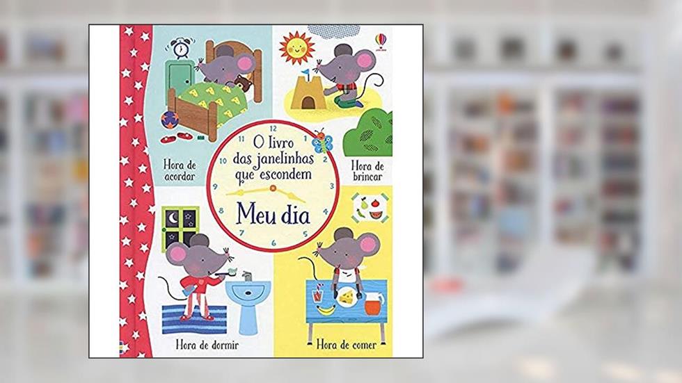 Meu dia: o livro das janelinhas que escondem, do autor Holly Bathie; Mélisandre Luthringer