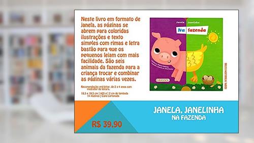 Capa de Janela janelinha - na fazenda, do autor Vera Pereira
