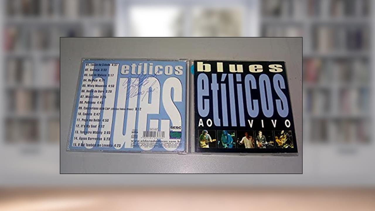 Cd Usado Blues Etilicos Águas Barrentas Ao Vivo, do autor Não Informado