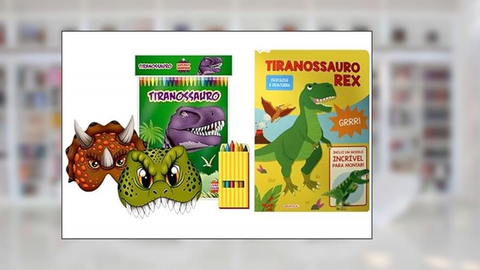 Kit de livros infantis: destaque e descubra : tiranossauro rex + superkit divertido - Ccrianças 3+ Anos, do autor VARIOS AUTORES