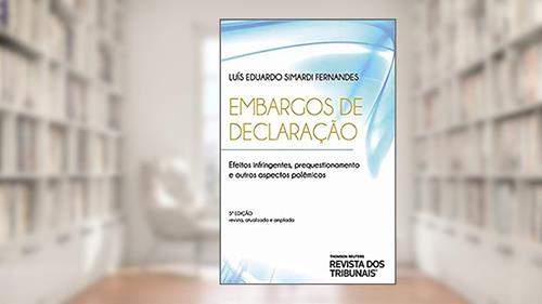 Capa de Embargos De Declaração - 5ª Edição (2020), do autor Luís Eduardo Simardi Fernandes
