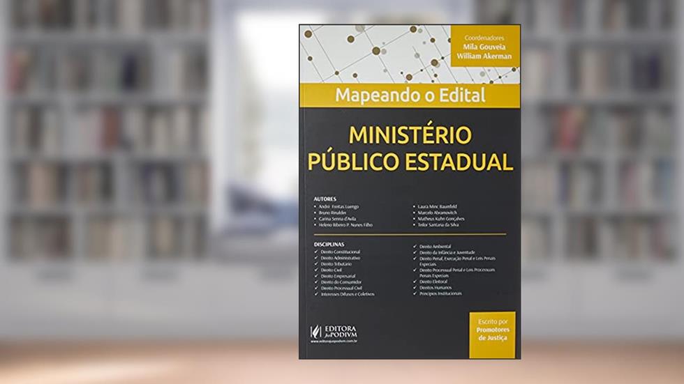 Mapeando O Edital - Ministério Público Estadual (2021), do autor Gouveia, Mila E Akerman, Willian