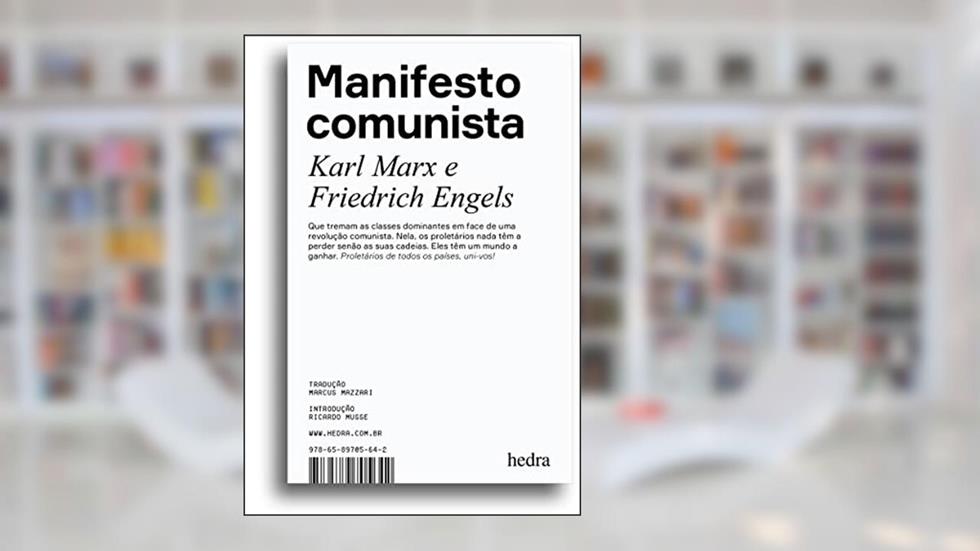 Manifesto comunista, do autor Karl Marx; Friedrich Engels