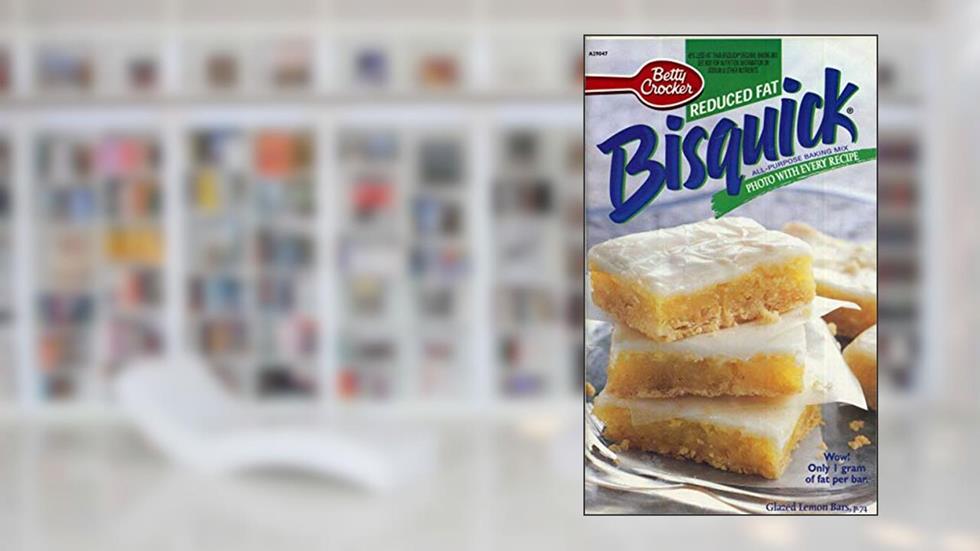 Betty Crocker Reduced Fat Bisquick, com barras de limão esmaltadas na capa, 2000, brochura, do autor Betty Crocker