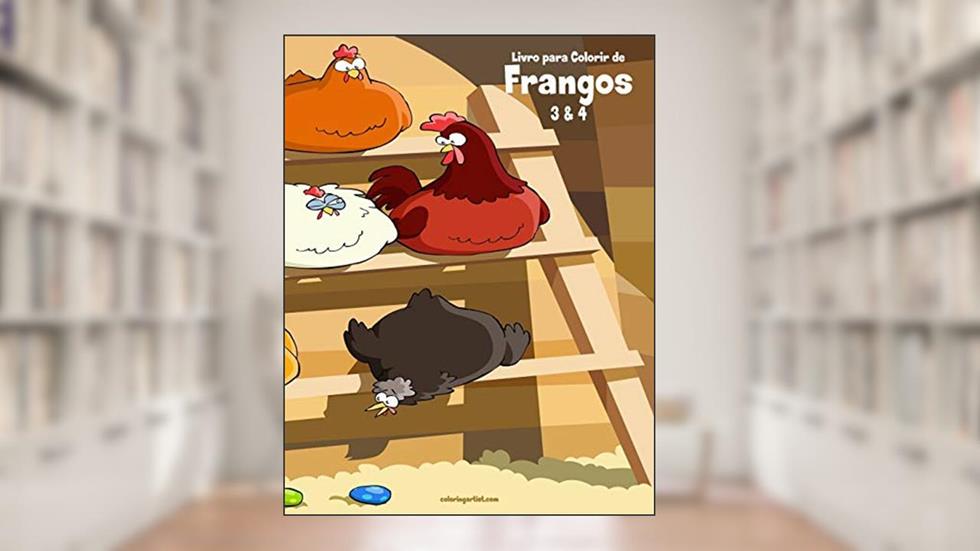 Livro para Colorir de Frangos 3 & 4, do autor Nick Snels