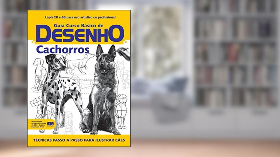 Guia curso básico de desenho - Cachorros, do autor On Line Editora