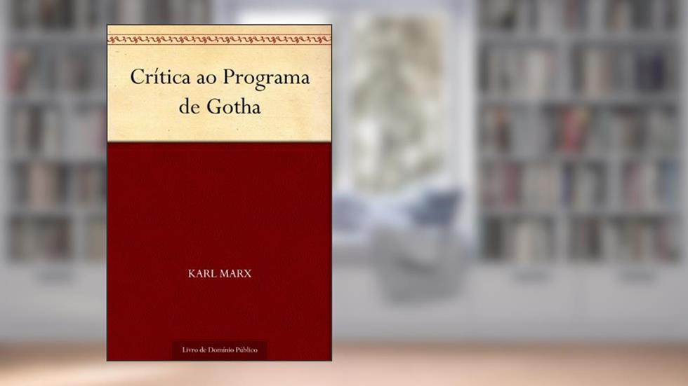 Crítica ao Programa de Gotha, do autor Karl Marx