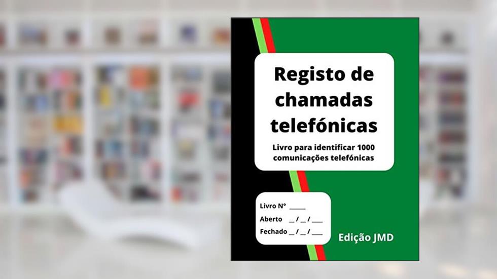 Registo de chamadas telefónicas: Livro para identificar 1000 comunicações telefónicas (Portuguese Edition), do autor Edição JMD