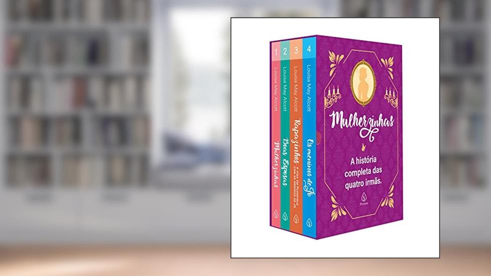 Box Mulherzinhas: a história completa com 4 livros, bloco de anotações e marcador de página: a história completa, do autor Louisa May Alcott