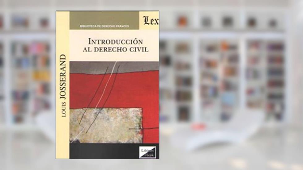 Introducción Al Derecho Civil, do autor Louis Josserand