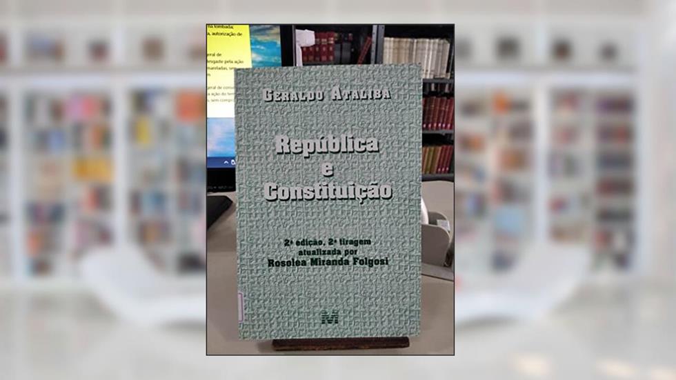 Republica e Constituição, do autor Geraldo Ataliba