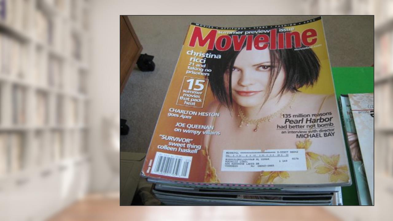 Movieline Magazine May 2001 Christina Ricci * Charlton Heston * Joe Queenan * 135 Million Reasons Pearl Harbor Had Better Not Bomb, do autor Movieline Magazine