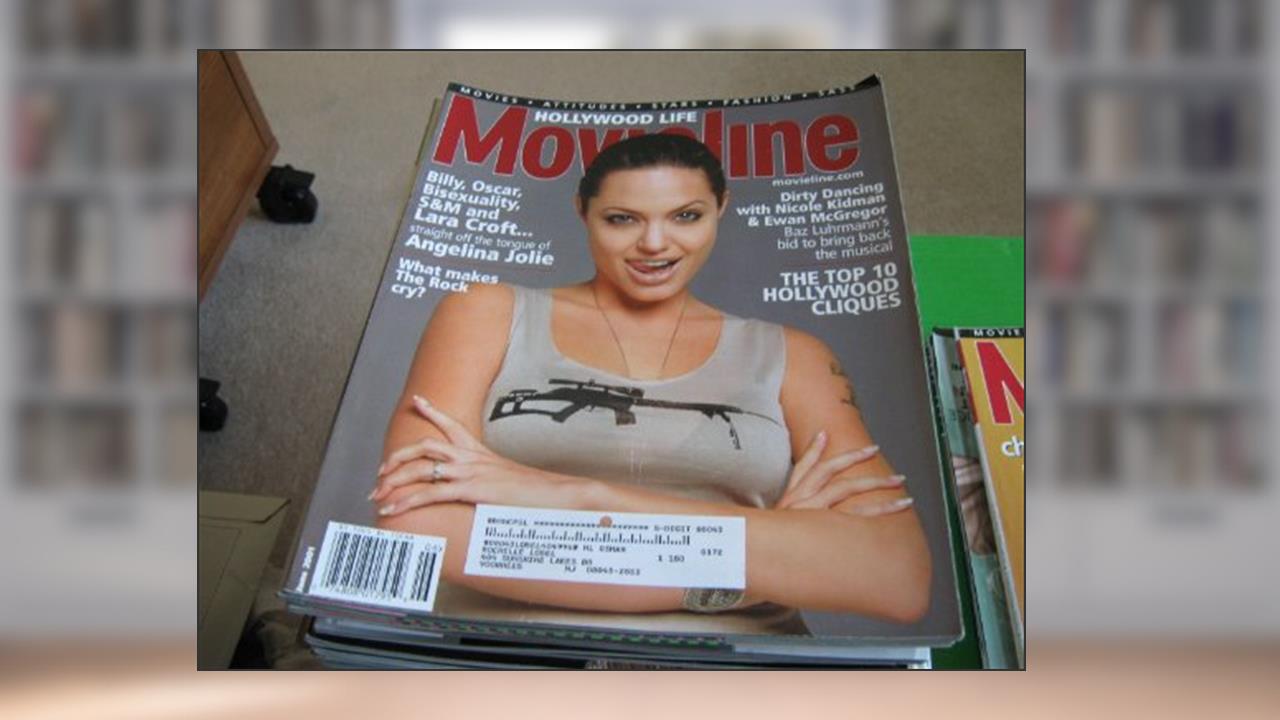 Movieline Magazine June 2001 Lara Croft * Angelina Jolie * Nicole Kidman * Ewan McGregor * Baz Luhrmann * Top 10 Hollywood Cliques, do autor Movieline Magazine