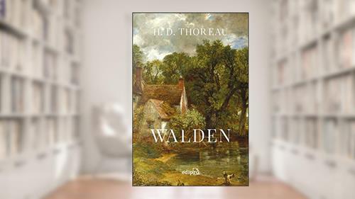 Capa de Walden, ou A vida nos bosques, do autor H. D. Thoreau