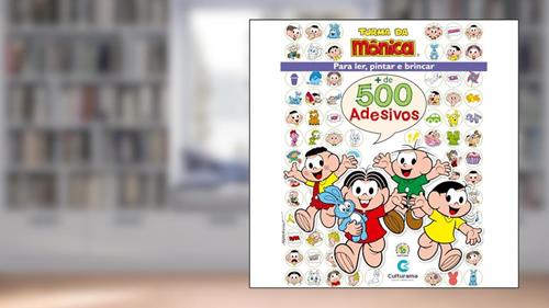 Capa de 500 Adesivos Turma da Mônica, do autor Culturama