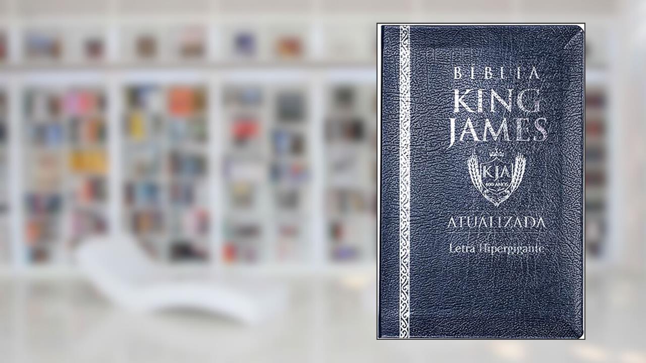Bíblia King James - Letra Hipergigante - Luxo Coverbook - Azul, do autor Cpp