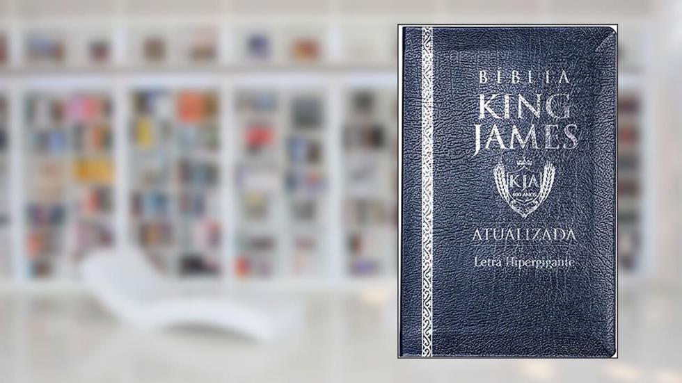 Bíblia King James - Letra Hipergigante - Luxo Coverbook - Azul, do autor Cpp
