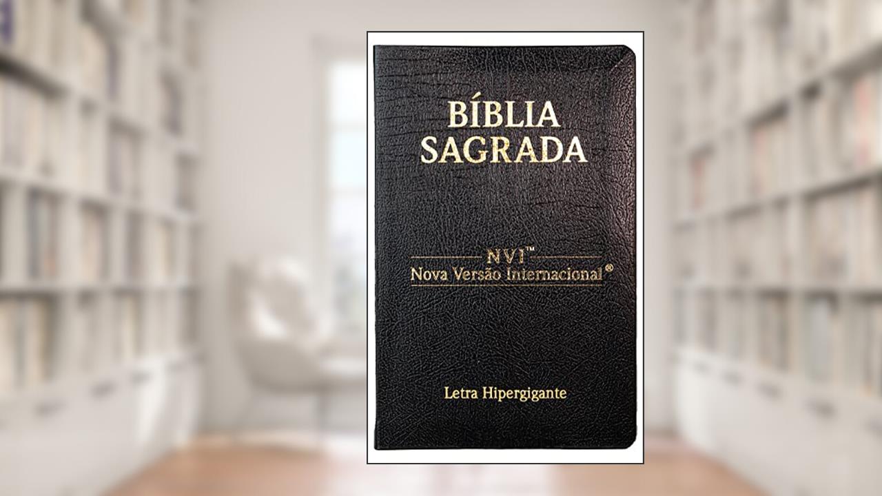 Bíblia Nvi - Letra Hipergigante - Luxo Coverbook - Preta, do autor Cpp