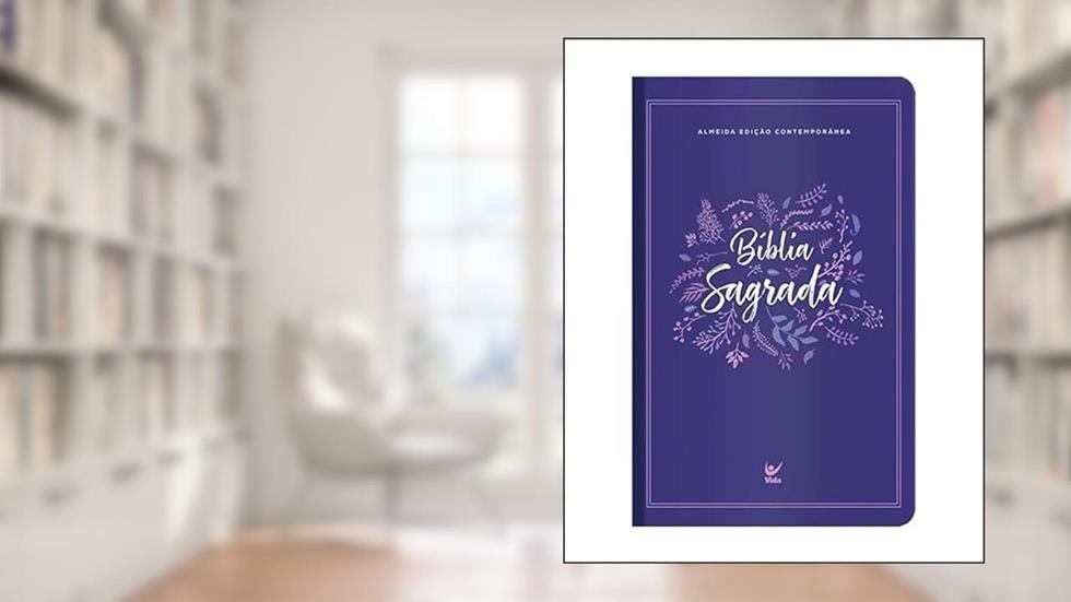 Biblia AEC - Letra Gigante - Roxo Folhas, do autor Editora Vida