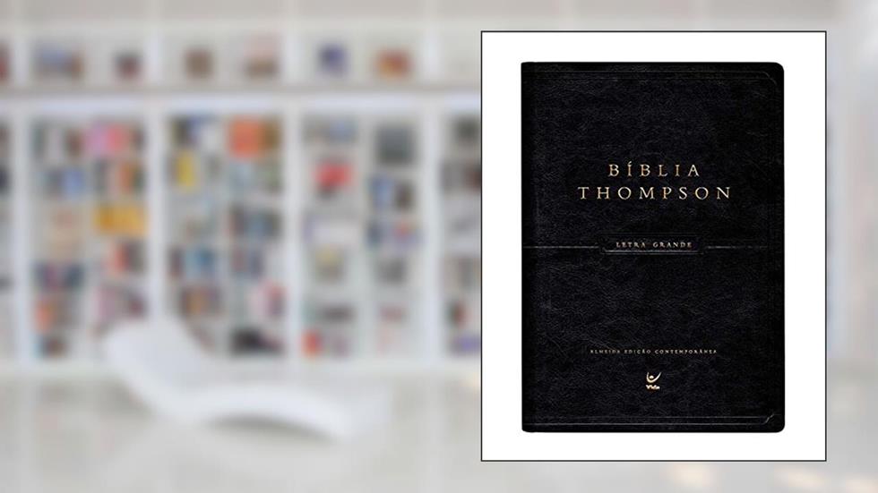 Bíblia Thompson - AEC - Letra Grande - Capa Preta - Com índice, do autor Frank Charles Thompson