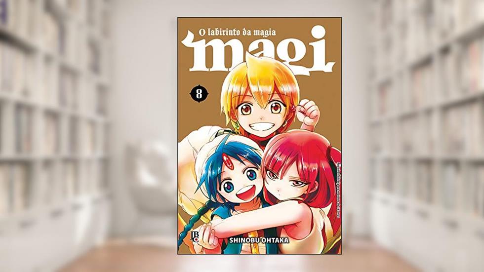 Magi: O labirinto da magia - Vol. 8, do autor Shinobu Ohtaka