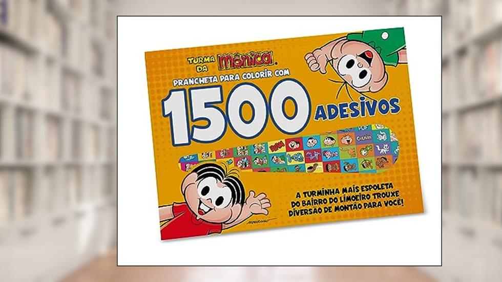 Turma Da Mônica - Prancheta para colorir com 1500 Adesivos, do autor On Line Editora