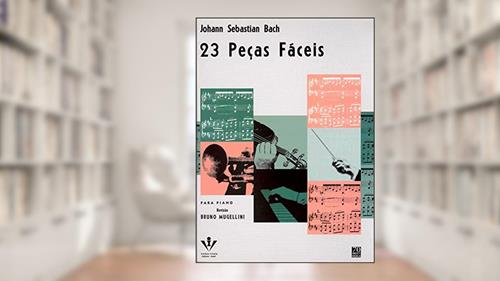 Capa de 23 peças fáceis, do autor Johann Sebastian Bach