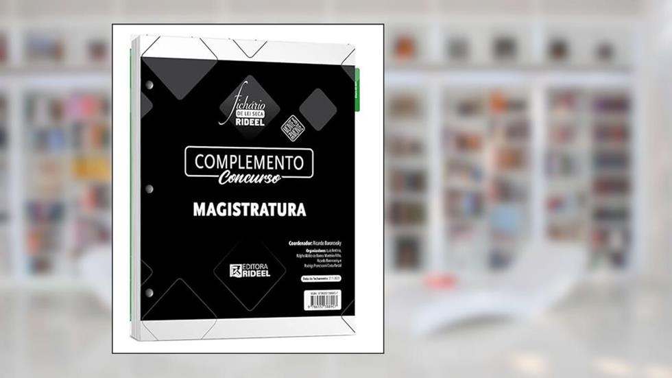Complemento - Concurso Magistratura - Fichário De Lei Seca, do autor RICARDO BARONOVSKY