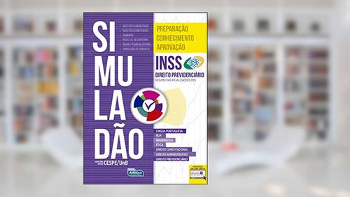 Capa de Simuladão INSS, do autor Equipe AlfaCon