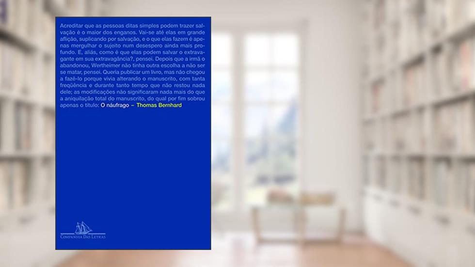 O náufrago, do autor Thomas Bernhard