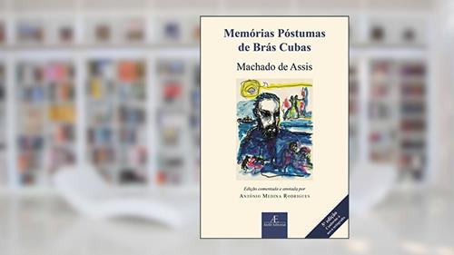 Capa de Memórias Póstumas de Brás Cubas, do autor Machado de Assis