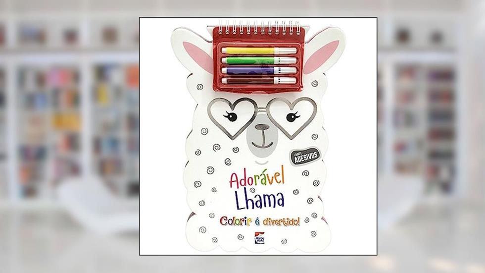 Colorir é Divertido! Adorável Lhama, do autor BRIJBASI ART PRESS