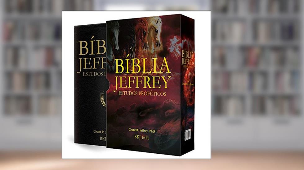 Bíblia Jeffrey Estudos Proféticos - Preta/dourado, do autor Grand Jeffrey