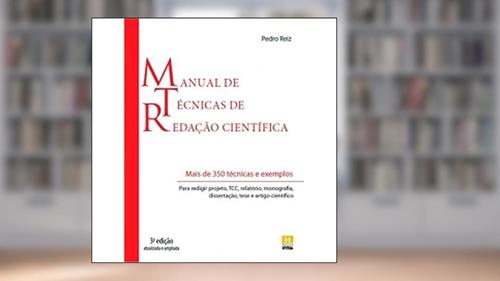 Capa de Manual de Técnicas de Redação Científica, do autor Pedro Reiz